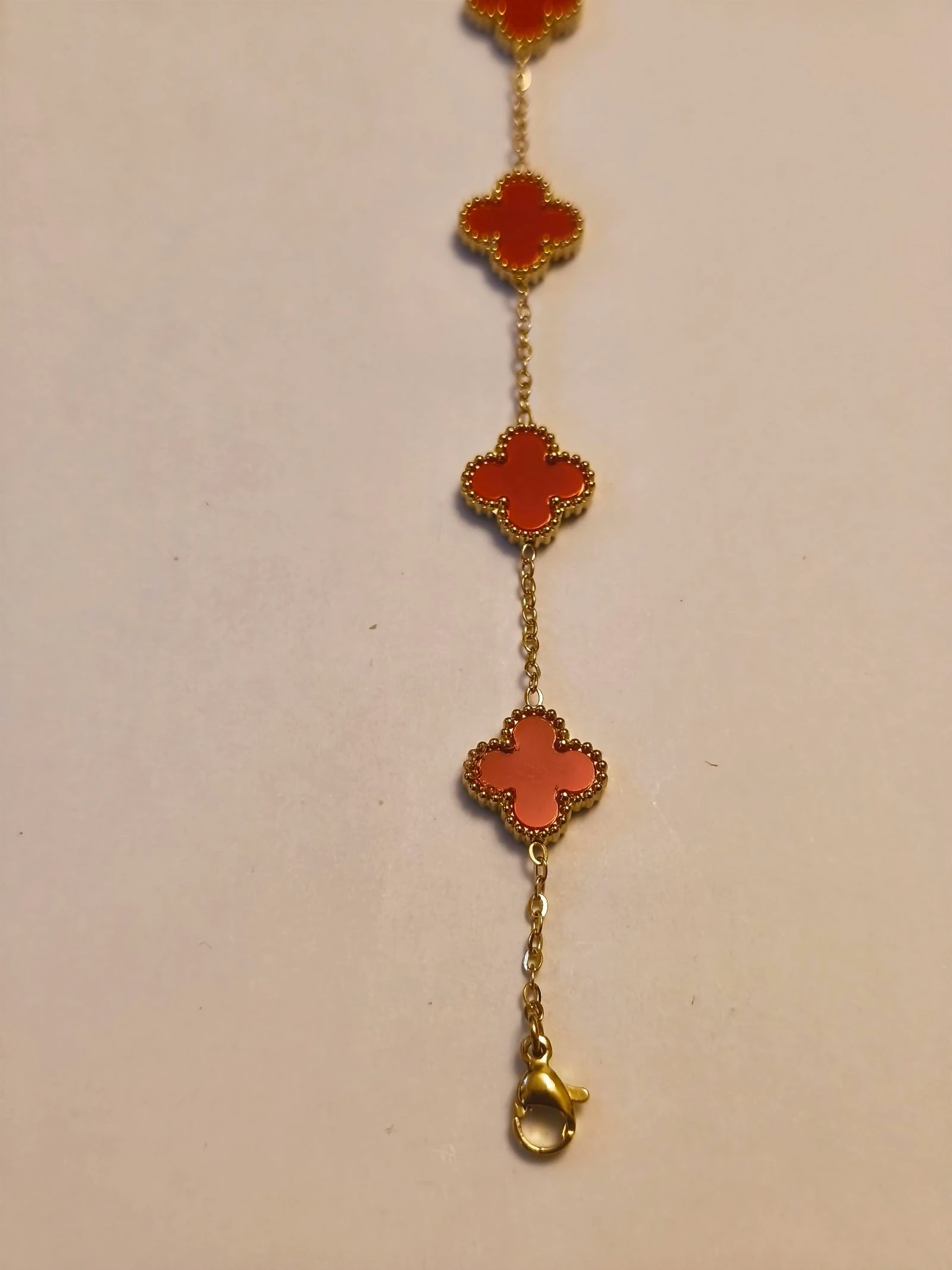 Conjunto de gargantilha, pulseira e brincos de trevo – photo 11